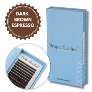 rudos blakstienos „Espresso" B C J L D 0.07 Project Lashes